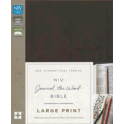 445596: NIV Journal the Word Bible, Large Print, Imitation Leather, Brown